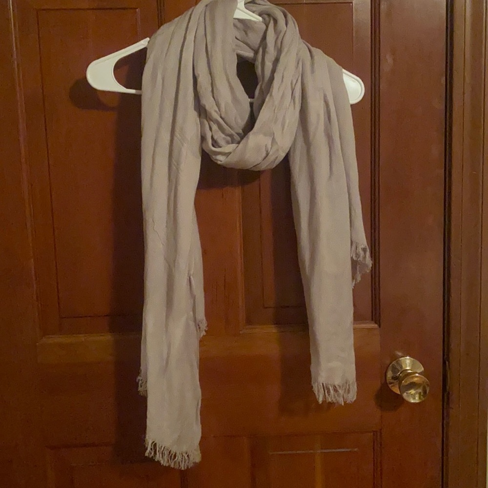 Bundle of Three Scarves, Grey, Blue, and Brown